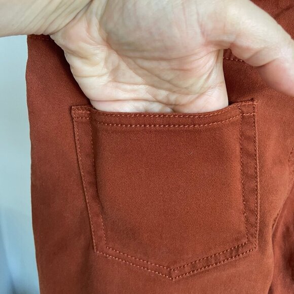 Judy Blue Ochre Burnt Orange Brown Soft Denim Skinny Jeans Women's Size 3 (26) - Picture 4 of 14